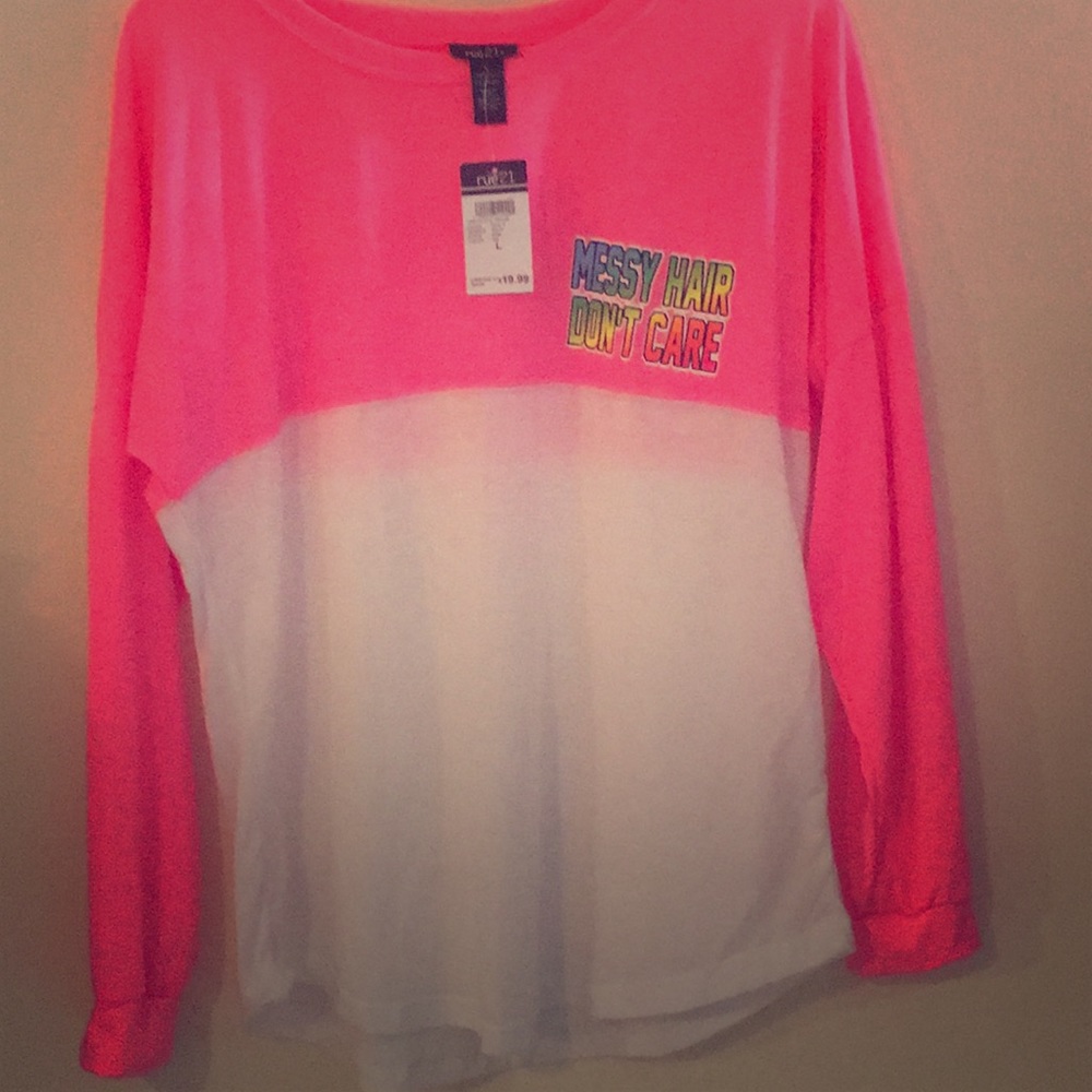 Neon drop yolk long sleeve tee
